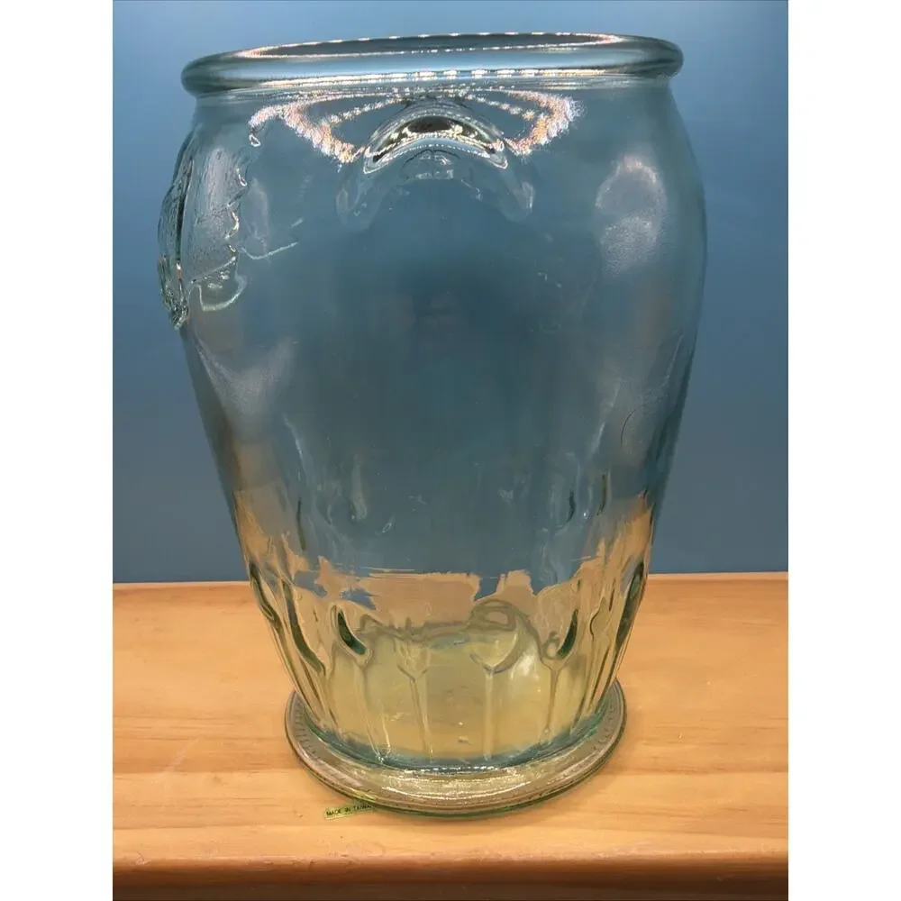 The Original Kitchen Utensil Jar VETRERIA ETRUSCA. Green Glass 